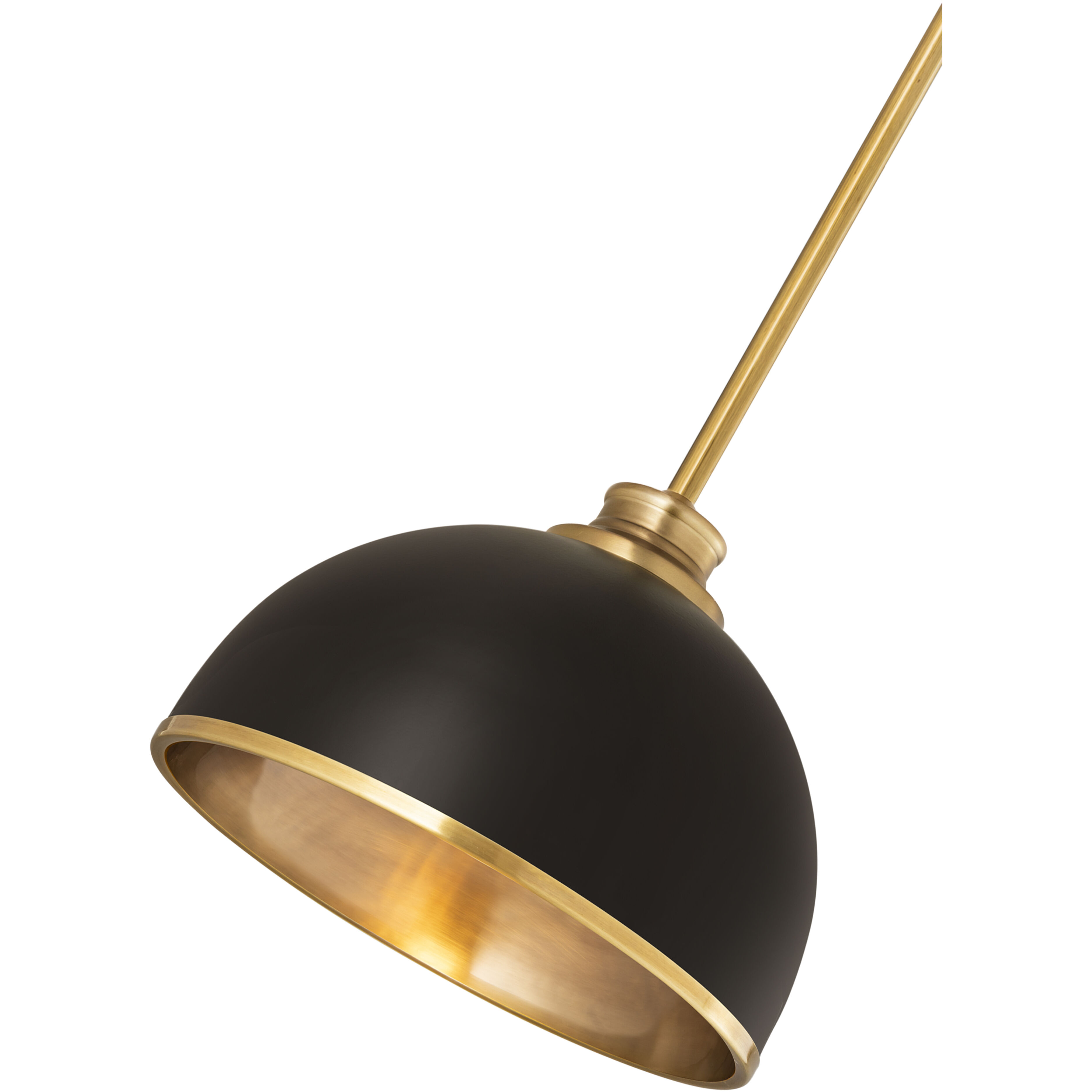 Landry 1 Light 10 inch Matte Black and Rubbed Brass Pendant Ceiling Light