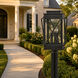 Montecito 3 Light 20.5 inch Museum Black Outdoor Post Mount Lantern