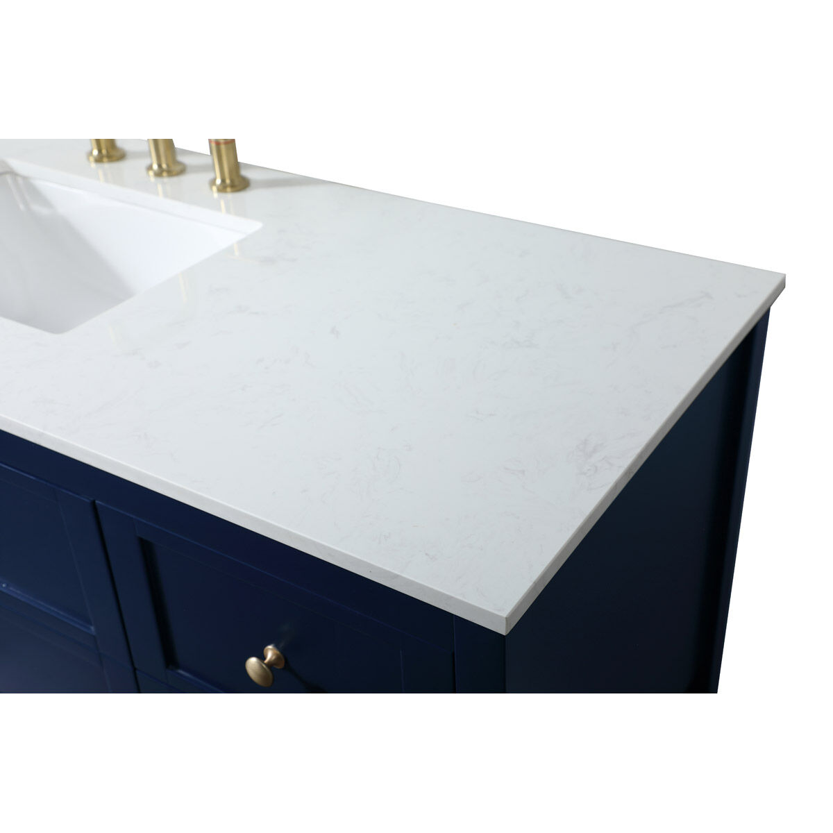 Theo 60 X 22 X 34 inch Blue Vanity Sink Set