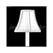 Zoe White Silk with Crystal 3 inch Non-Tilt Shade