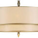 Luxo 5 Light 26 inch Antique Brass Chandelier Ceiling Light