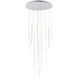 Chute LED 31.5 inch White Multi Pendant Ceiling Light