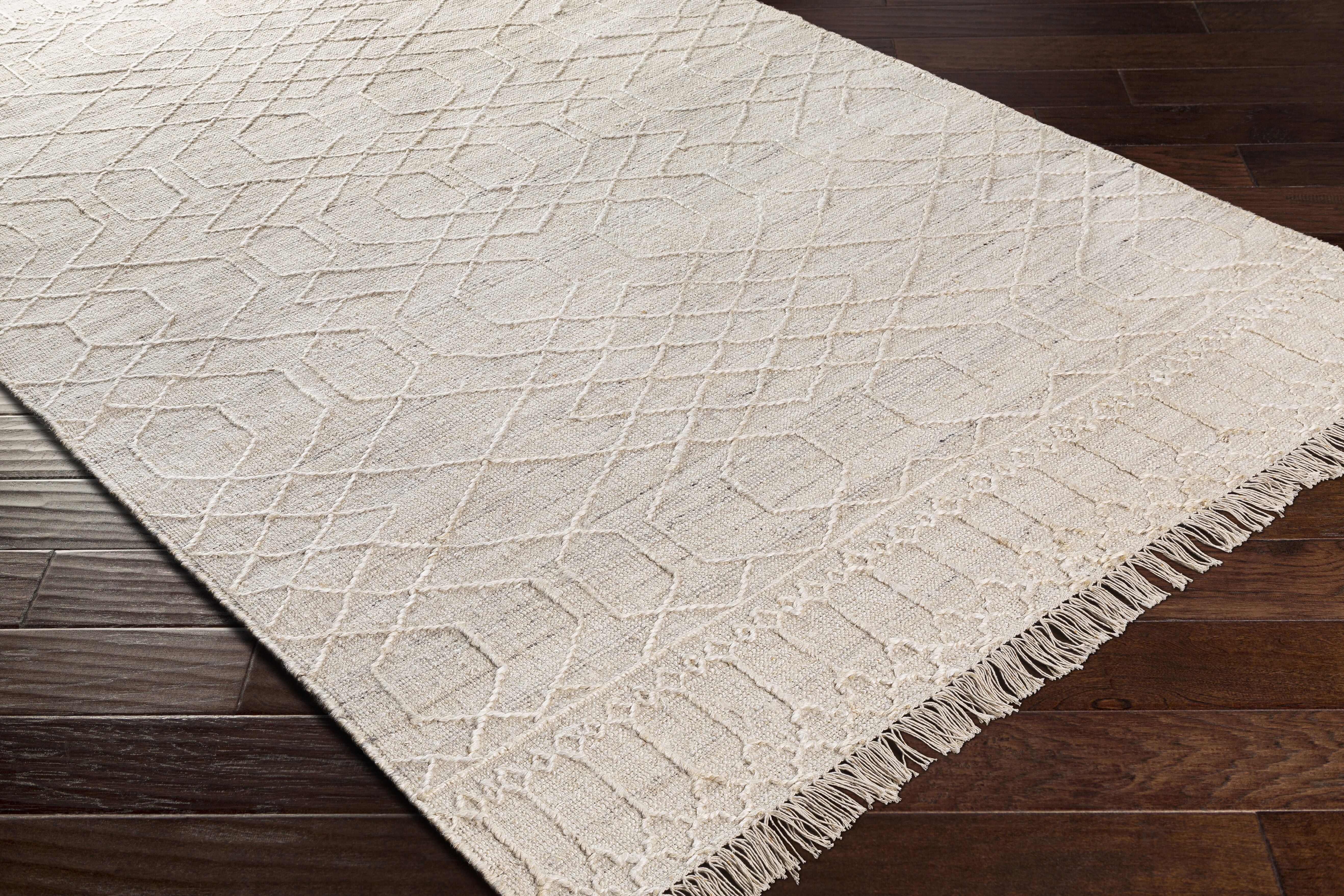 Watford 90 X 60 inch Light Beige Rug in 5 x 8, Rectangle