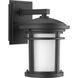 Wish LED LED 10 inch Textured Black Outdoor Wall Lantern, Small, Progress LED