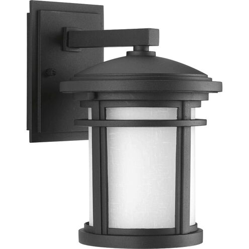 Wish LED LED 10 inch Textured Black Outdoor Wall Lantern, Small, Progress LED