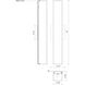 Jane LED 20 inch Black Bath Vanity Wall Light