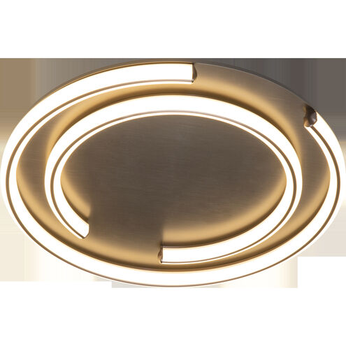 Anela LED 23.62 inch Brushed Champagne Flush Mount Ceiling Light