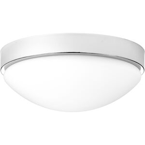 Atascosito LED 13 inch Polished Chrome Flush Mount Ceiling Light, Design Series