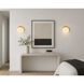 Vesper 1 Light 7 inch Satin Brass and Black Wall Sconce Wall Light
