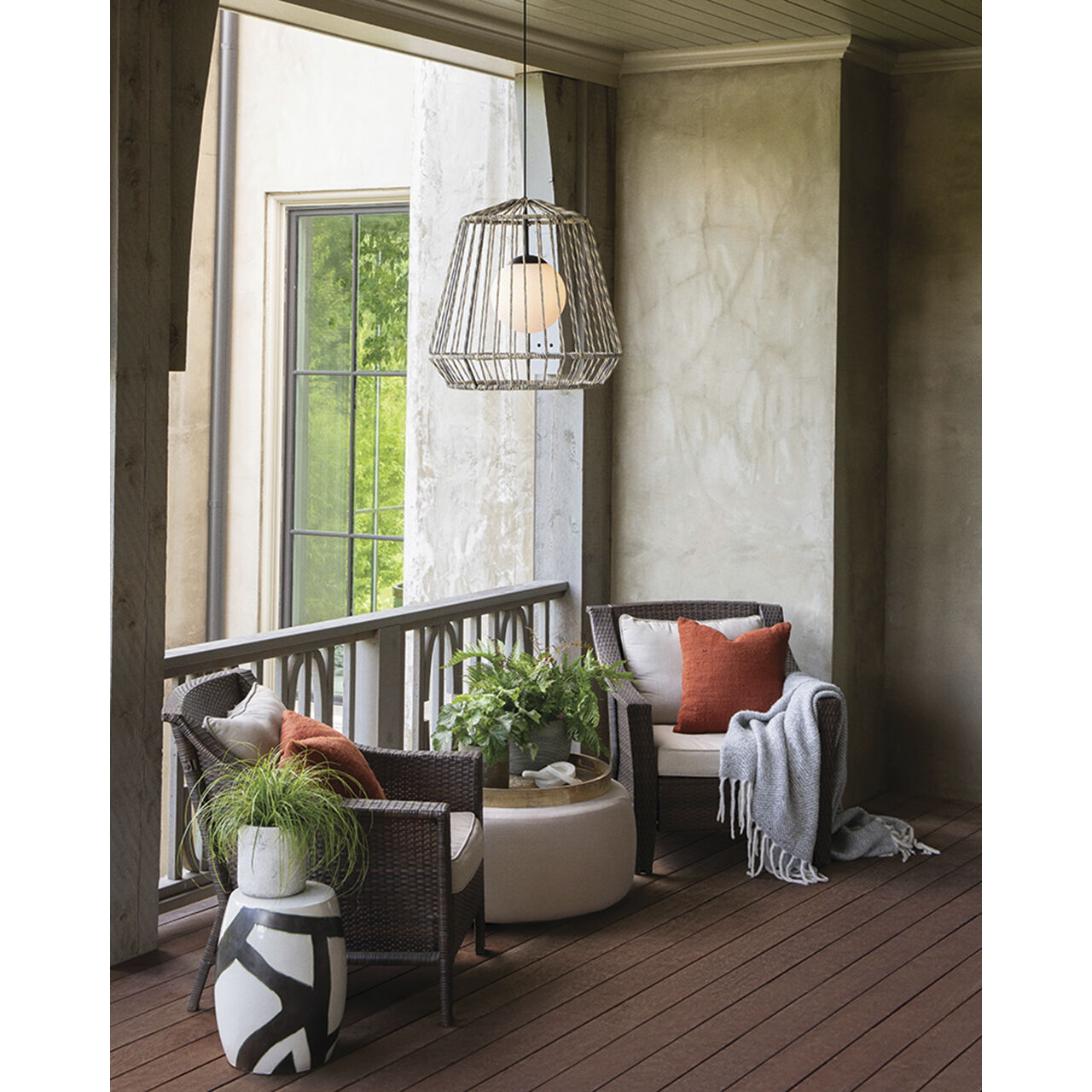 Open Air Arlen LED 24 inch Black Outdoor Pendant