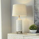 Waylon 32 inch 150.00 watt Aged White Table Lamp Portable Light