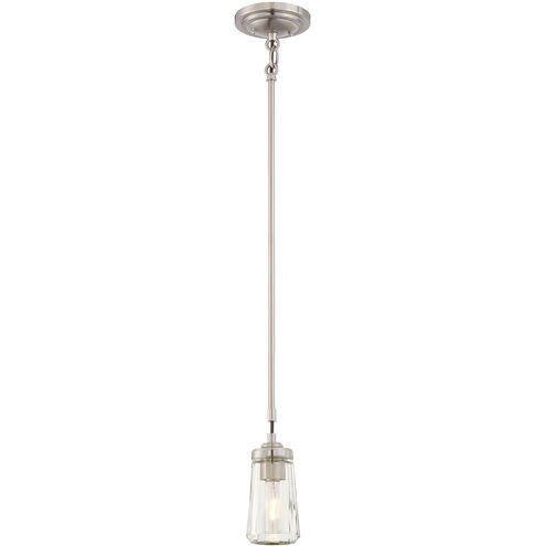 Poleis 1 Light 4 inch Brushed Nickel Mini Pendant Ceiling Light