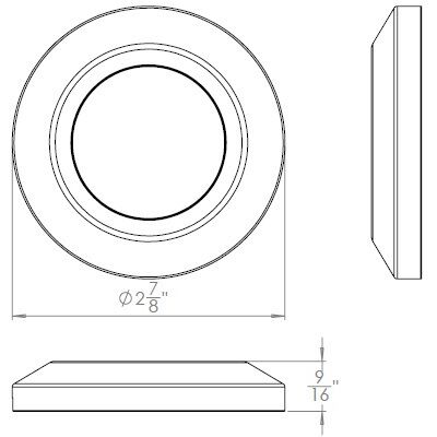 Surface Mounted Indicator Light 12 2.80 watt Stainless Steel Path Lighting in 3000K, WAC Landscape