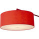 Stretch 87 inch 22.00 watt Red Arc Floor Lamp Portable Light