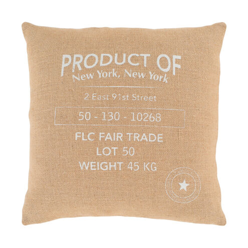 Circa 20 X 20 inch Wheat Pillow Kit, Square