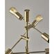 Sputnik 67.5 inch 40.00 watt Antique Brass Floor Lamp Portable Light