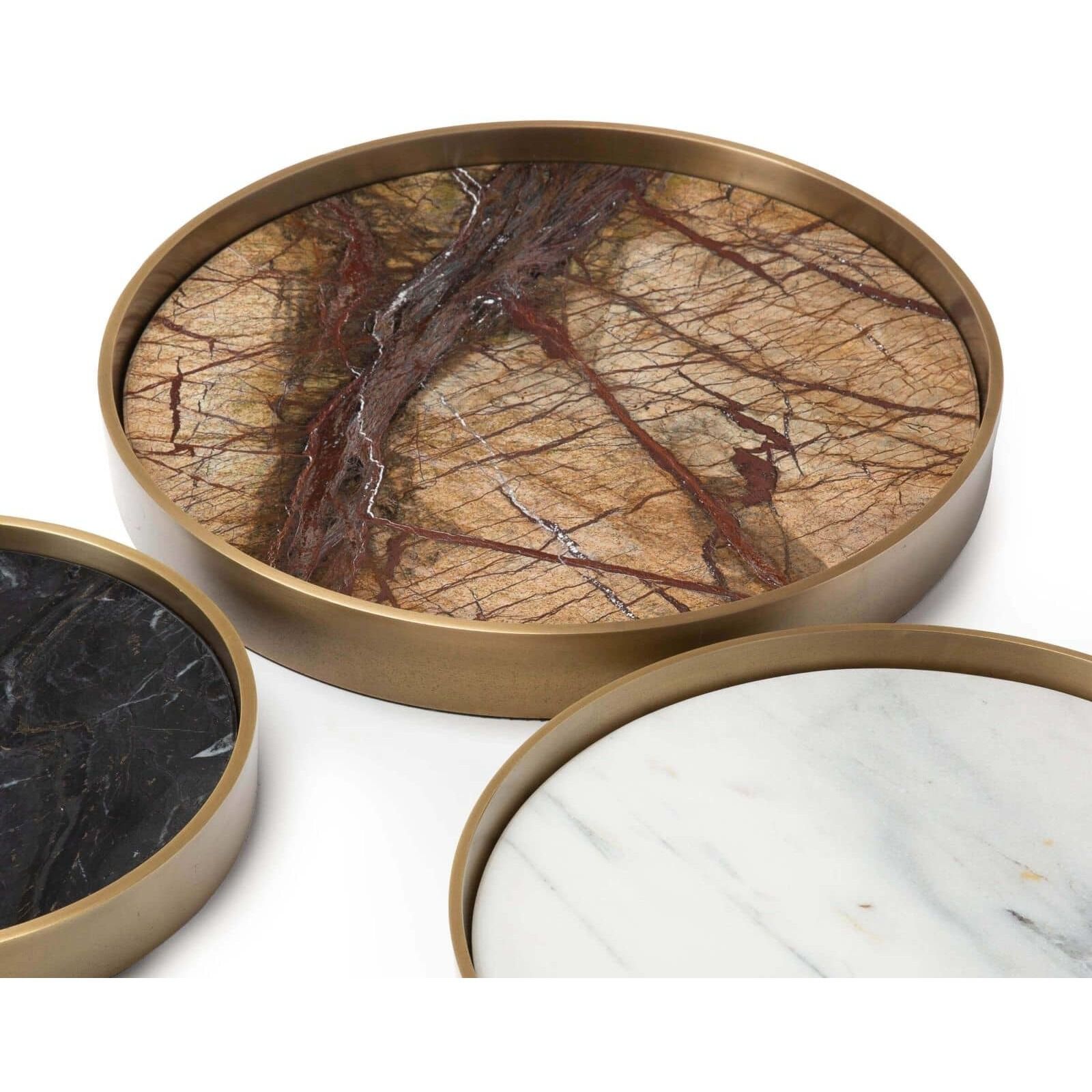 Mixer Natural Brass Serving Trays