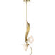 Mika 2 Light 9.7 inch Modern Brass Pendant Ceiling Light