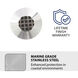 Inground Indicator Light 12 2 watt Stainless Steel Path Indicator Light in 2700K Warm LED, WAC Landscape