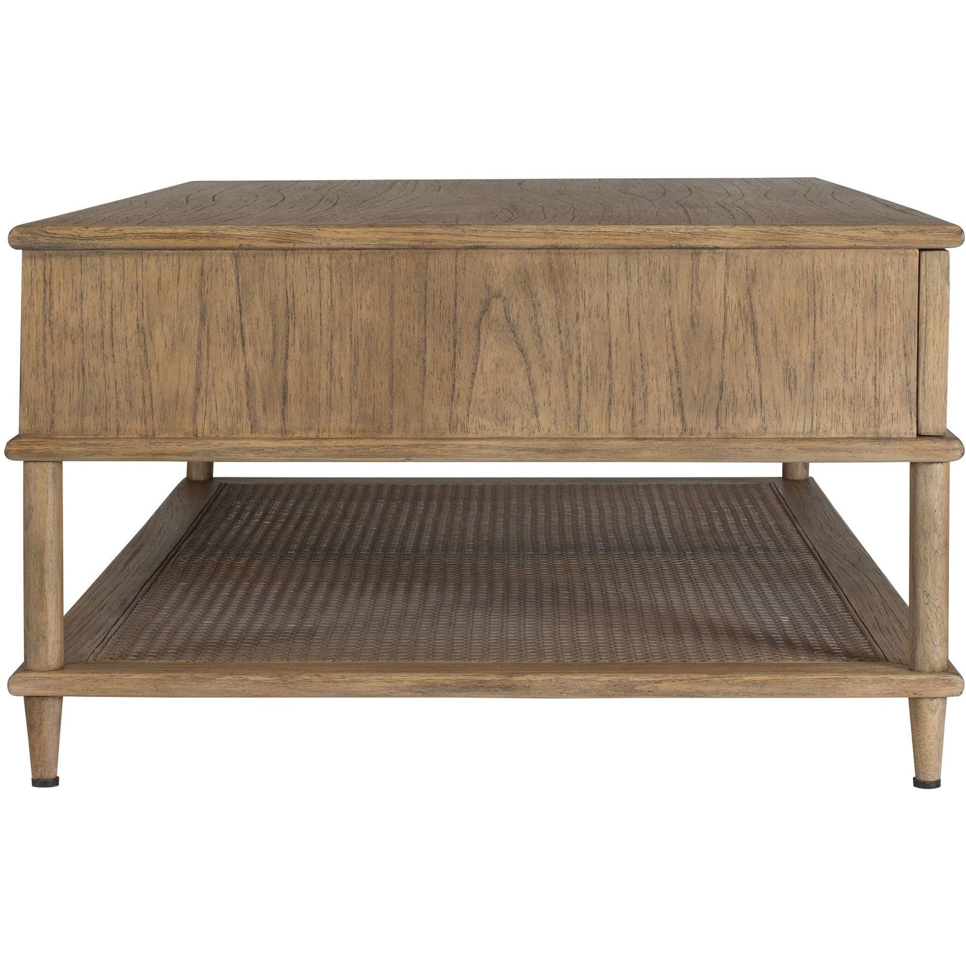 Coast 48 X 18 inch Oak Stain and Gunmeta Coffee Table