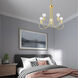 Bari 5 Light 25 inch Polished Brass Chandelier Ceiling Light