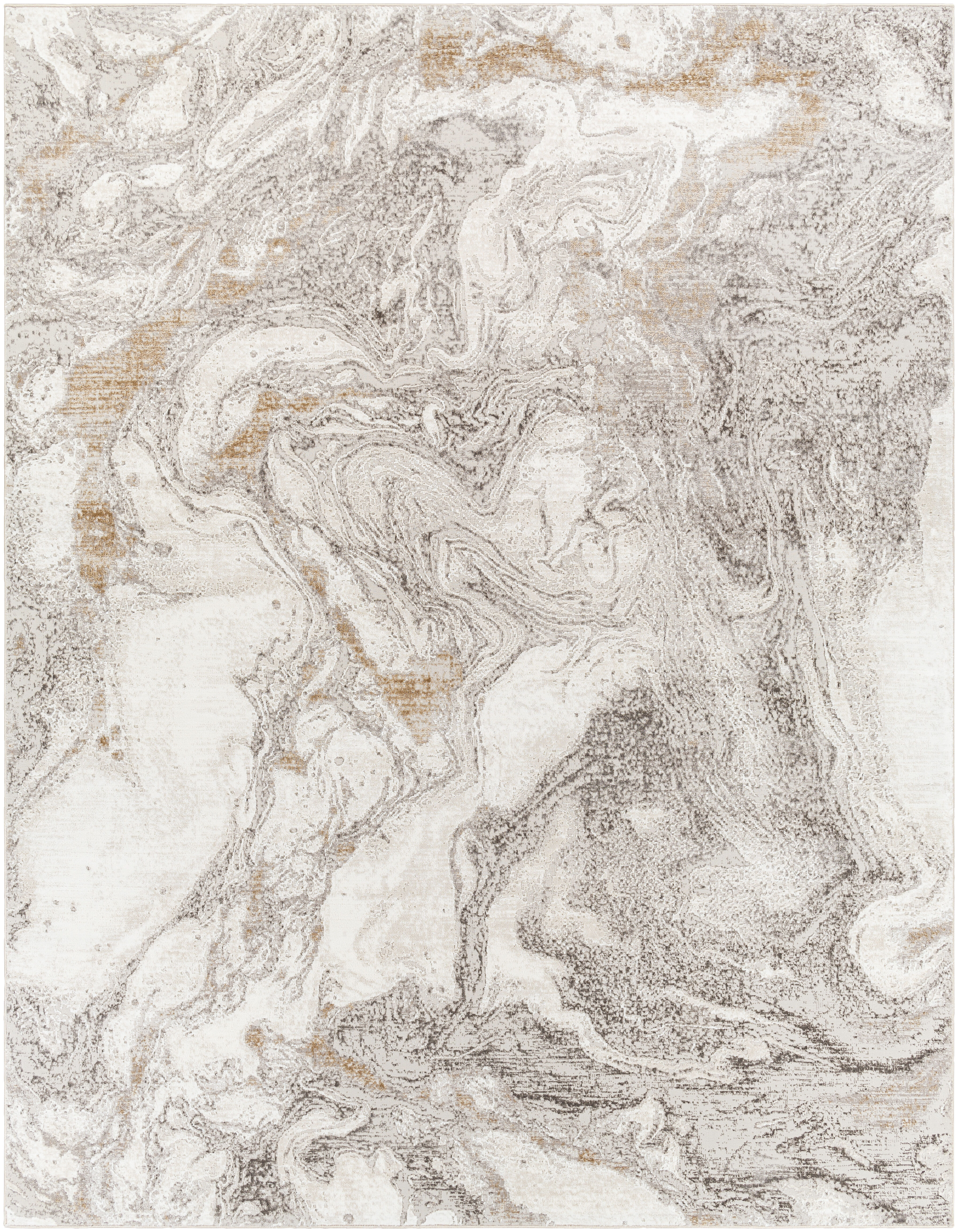 Allegro 120 X 94 inch Light Grey Rug, Rectangle