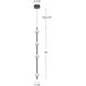 Misaki LED 3.13 inch Black Pendant Ceiling Light