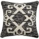 Sangwa 20 X 5.5 inch Distressed Black with White Pillow, 20X20
