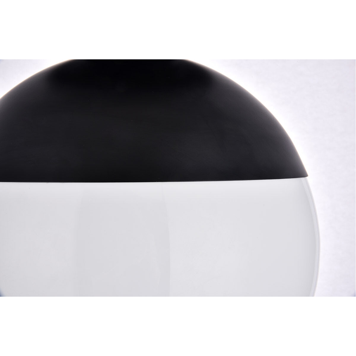 Eclipse 1 Light 12 inch Black Flush Mount Ceiling Light 