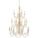 Brentwood 18 Light 32 inch Gold Chandelier Ceiling Light