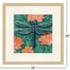 Bee on Wall / Dragonfly on Wall Green and Blue and Orange Framed Art, Propac