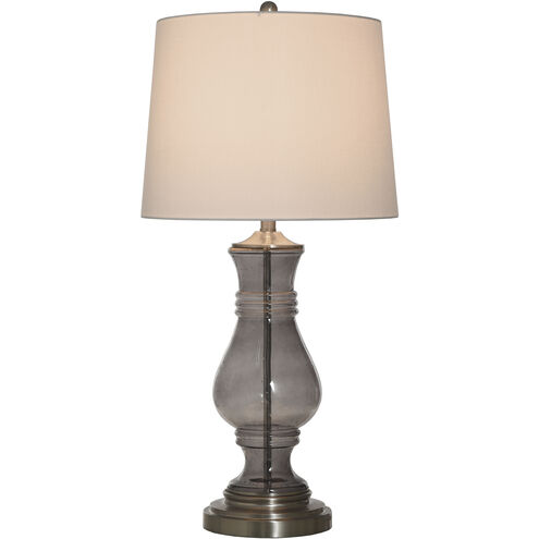 Cameron 32 inch 150.00 watt Smoke Grey Table Lamp Portable Light