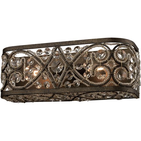Amherst 2 Light 14 inch Antique Bronze Vanity Light Wall Light