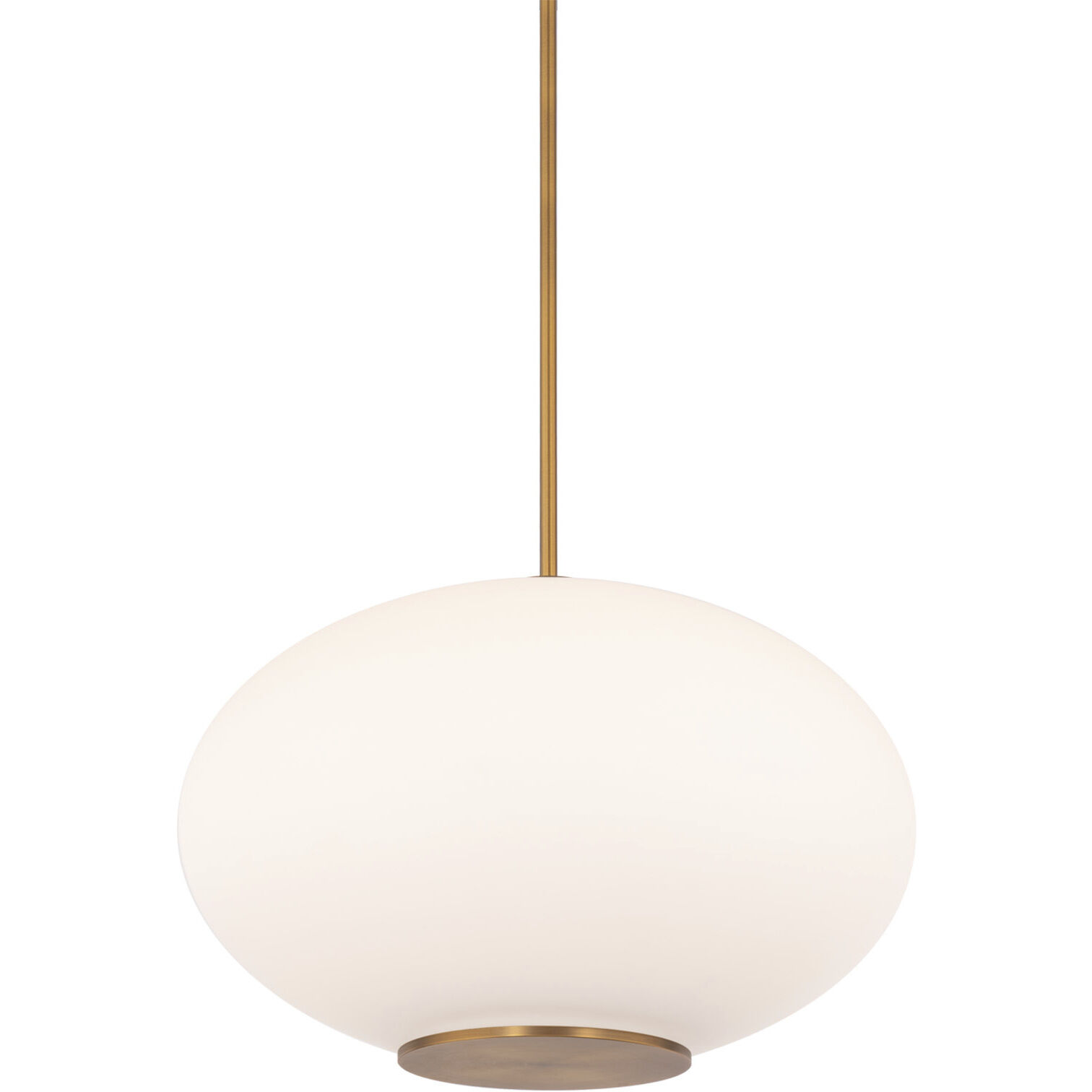 Illusion 1 Light 16 inch Aged Brass Pendant Ceiling Light in 2700K