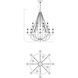 Menard 12 Light 38 inch Fossil Stone Chandelier Ceiling Light, 10ft of chain 12ft  wire