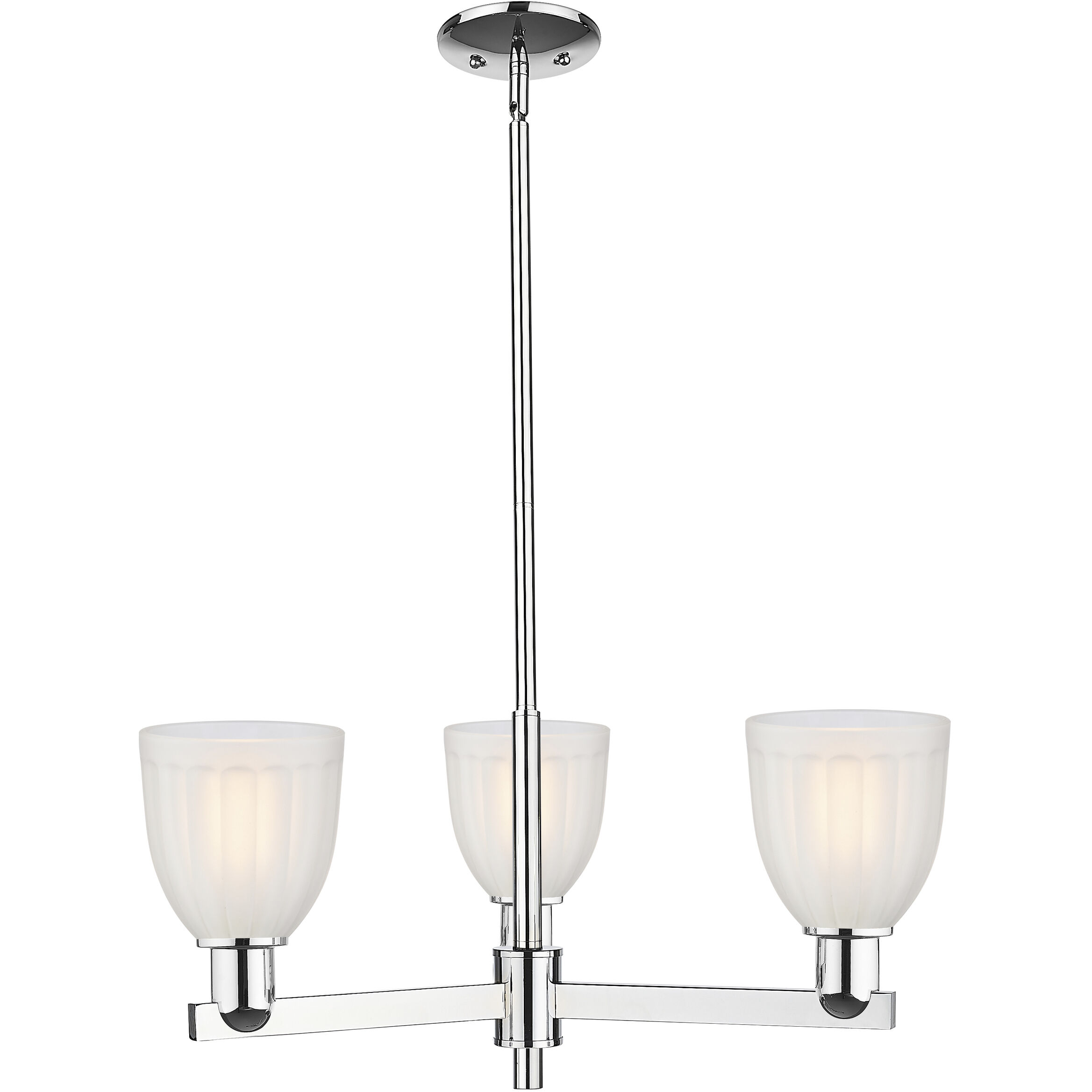 Arcadia Brookfield 3 Light 27.5 inch Polished Chrome Chandelier Ceiling Light