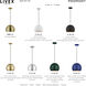 Piedmont 1 Light 10 inch Shiny Cobalt Blue with Polished Chrome Accents Pendant Ceiling Light