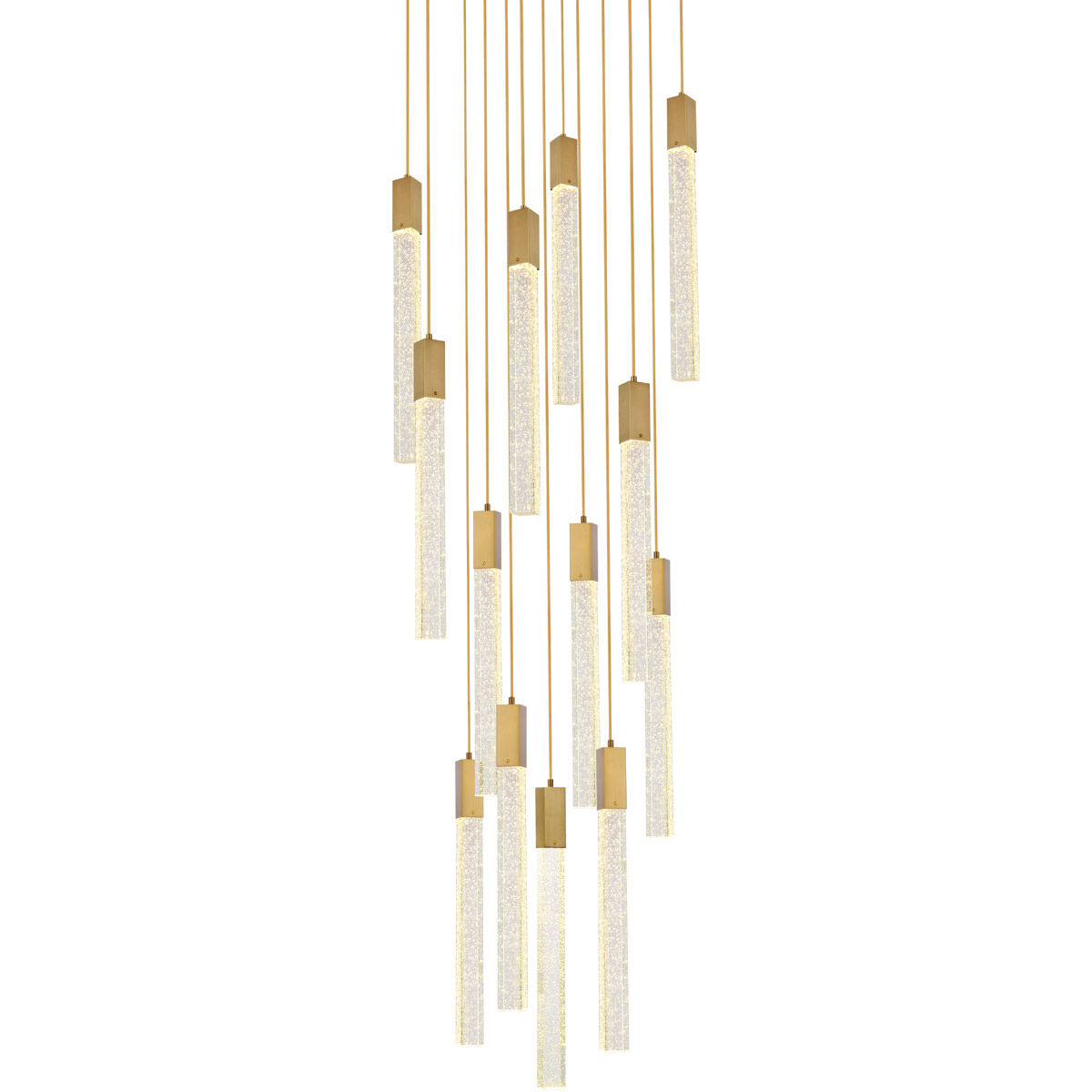 Weston 13 Light 30 inch Satin Gold Pendant Ceiling Light