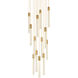 Weston 13 Light 30 inch Satin Gold Pendant Ceiling Light