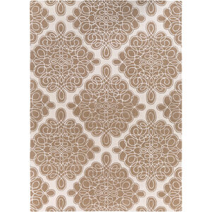 Modern Classics 63 X 39 inch Brown and Neutral Area Rug, Wool