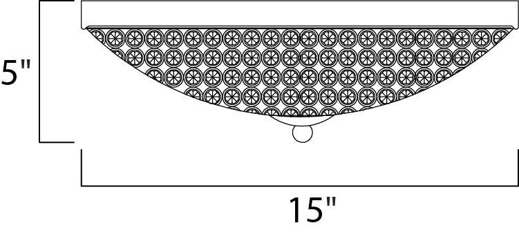 Glimmer 4 Light 15 inch Plated Silver Flush Mount Ceiling Light