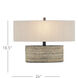 Innkeeper 18.5 inch 100 watt Rustic Gray Table Lamp Portable Light