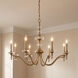 Champlain 8 Light 35 inch Warm Brass Chandelier Ceiling Light