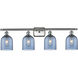 Ballston Bella 4 Light 35.5 inch Brushed Satin Nickel Bath Vanity Light Wall Light