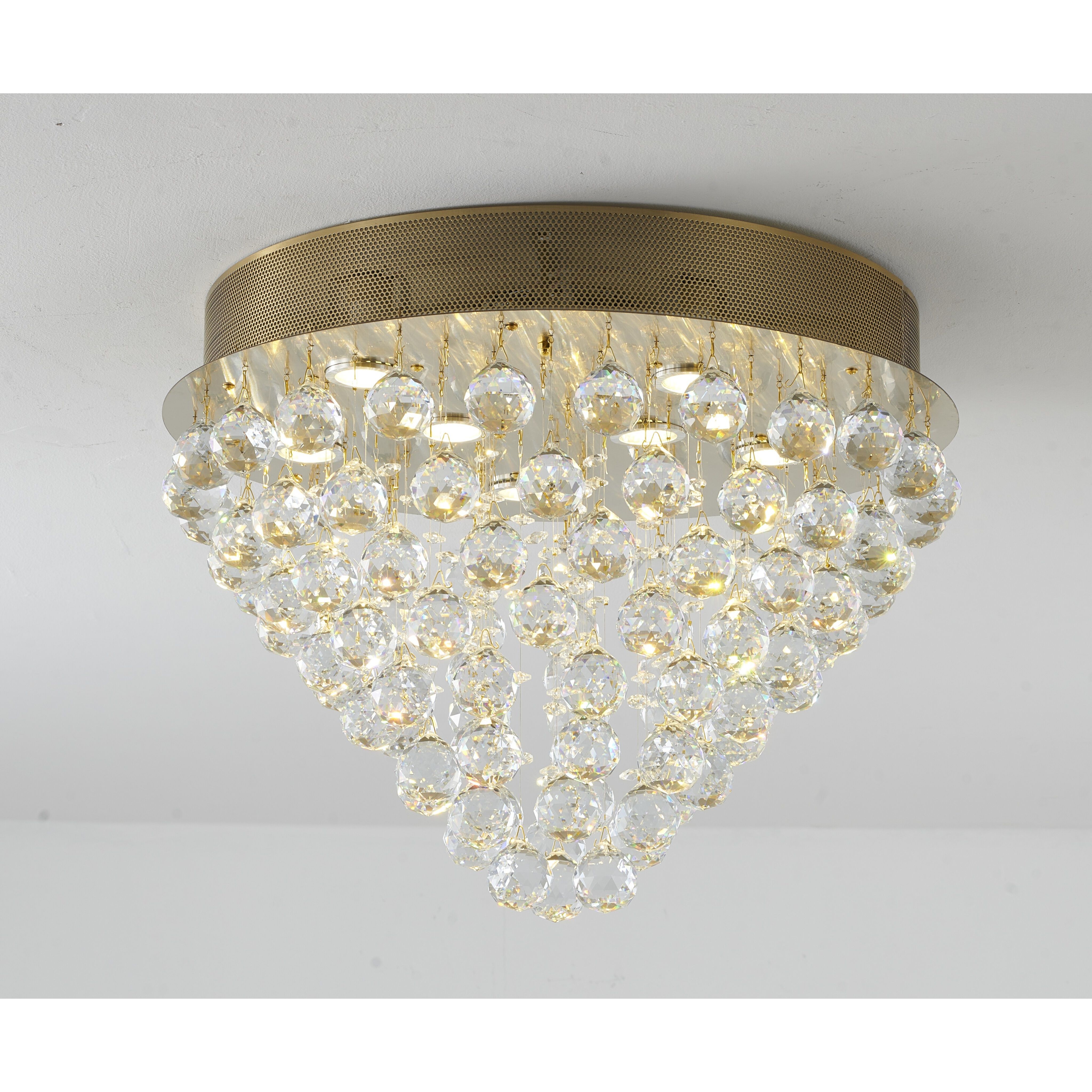 Canada LED 20 inch Gold Semi Flush Mount Ceiling Light