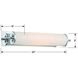 Foster Bath Vanity Light Wall Light in Chrome