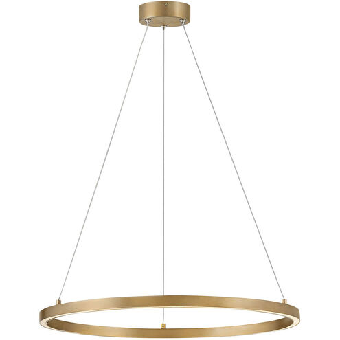 Kenna LED 25 inch Lacquered Brass Chandelier Ceiling Light