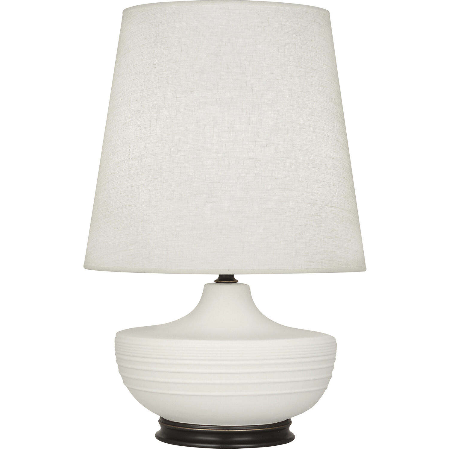 Michael Berman Nolan 27.5 inch 150.00 watt Matte Lily Table Lamp Portable Light in Deep Patina Bronze