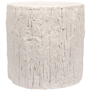 Trunk 17 X 17 inch White Fiber Cement Side Table
