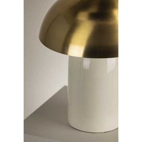 Gaia 16.5 inch 60 watt Aged Brass Table Lamp Portable Light